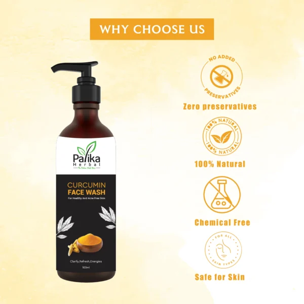 Curcumin Face Wash – 100ml - Image 4