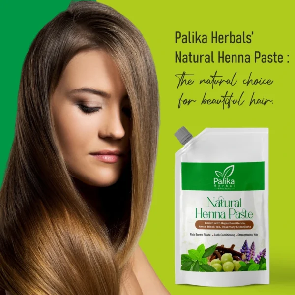 Natural Henna Paste for Hair – Ready to Apply Organic Mehendi Hair Color (200g) - Image 3