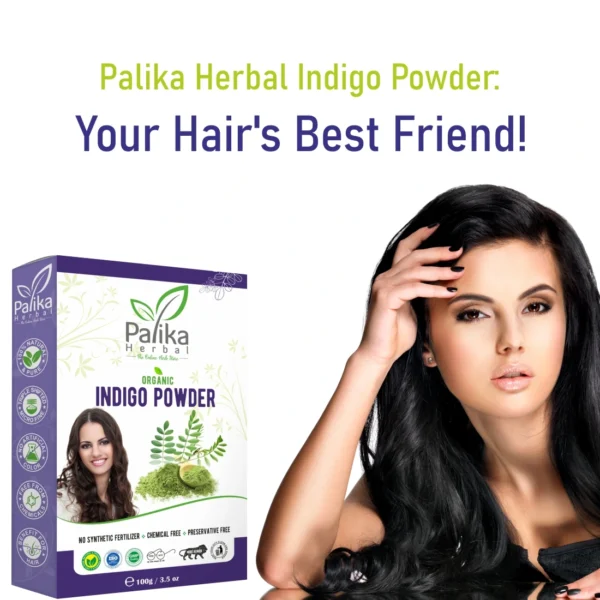 Natural Indigo Powder for Black Hair Color – 100g - Image 4