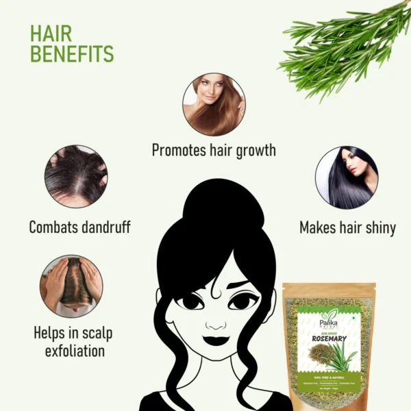 Rosemary Dried Leaves for Tea & Hair Growth | 100% Pure & Natural – 200g - Image 3