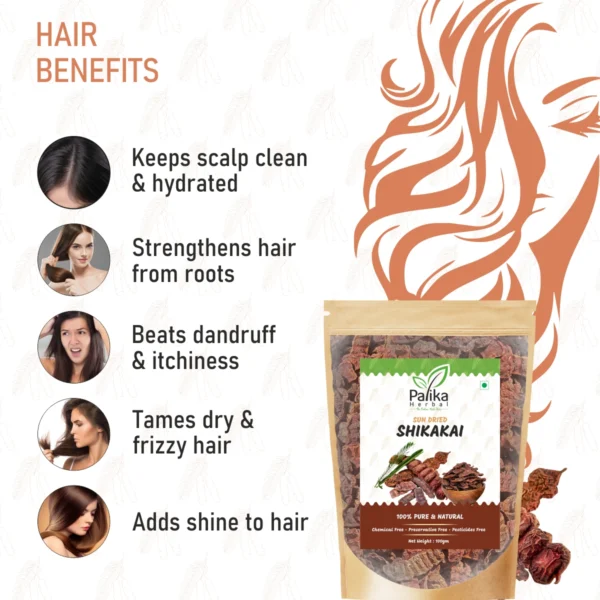 Dried Shikakai Raw for Hair & Skin Care – 100g - Image 3
