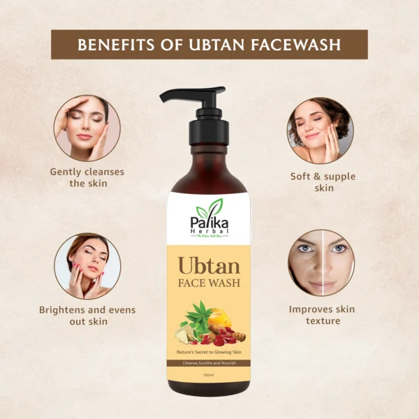 Herbal Ubtan Face Wash – 100ml - Image 2